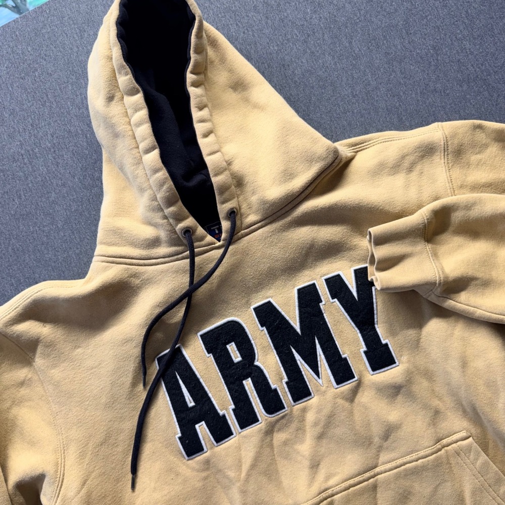 Team Edition Army Black Knights Hoodie Tan West Point Sweatshirt Mens Medium